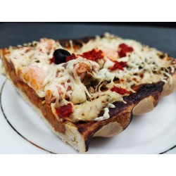 Pizza au saumon